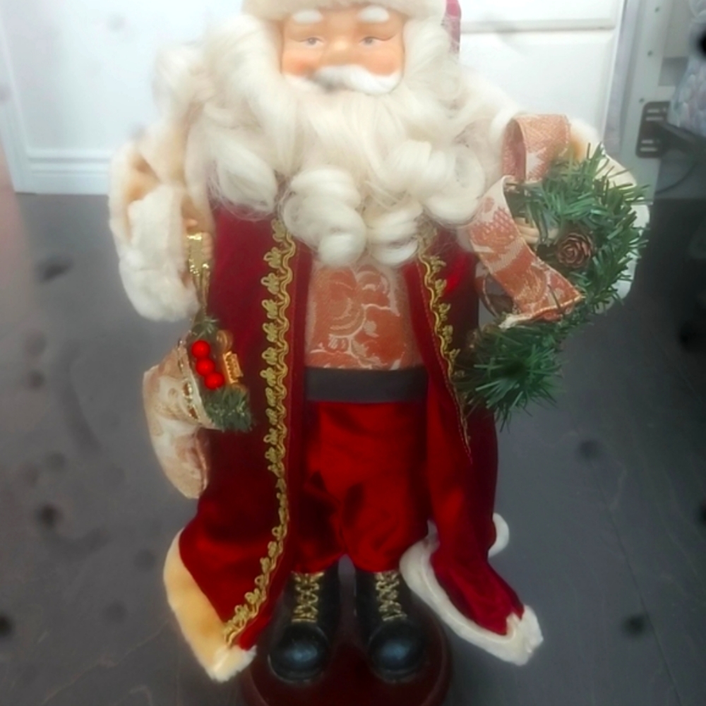 Vintage Danson Santa 16 inches porcelian head and hands with box